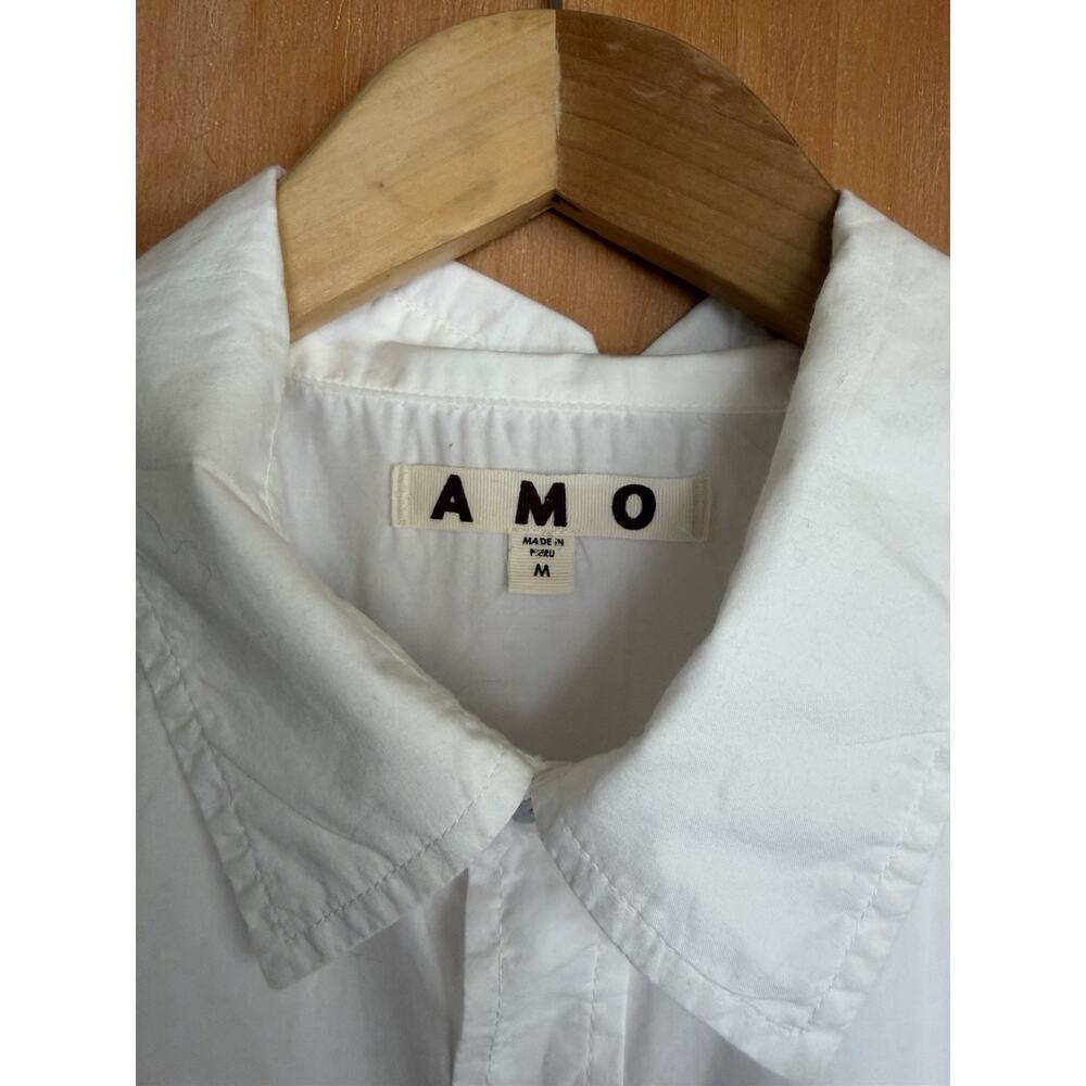AMO Ruth Sleeveless White Shirt Size Medium $166 - Picture 5 of 8